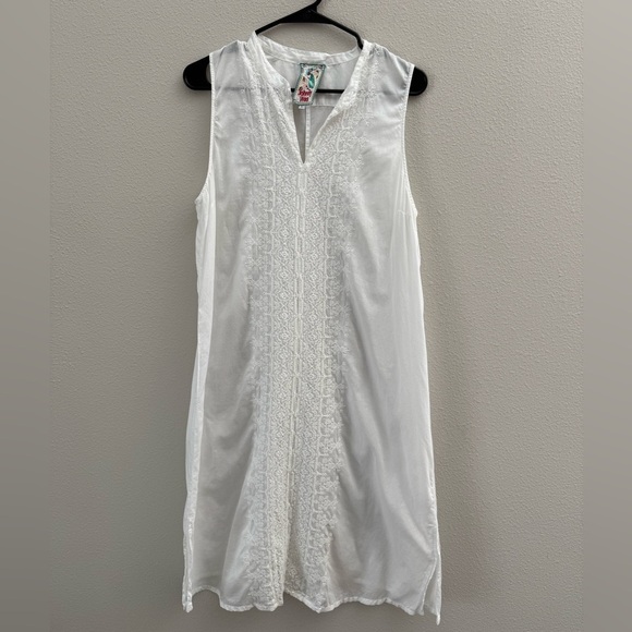 Johnny Was Dresses & Skirts - Spring Wedding Dress Johnny Was Embroidered Cotton Dress